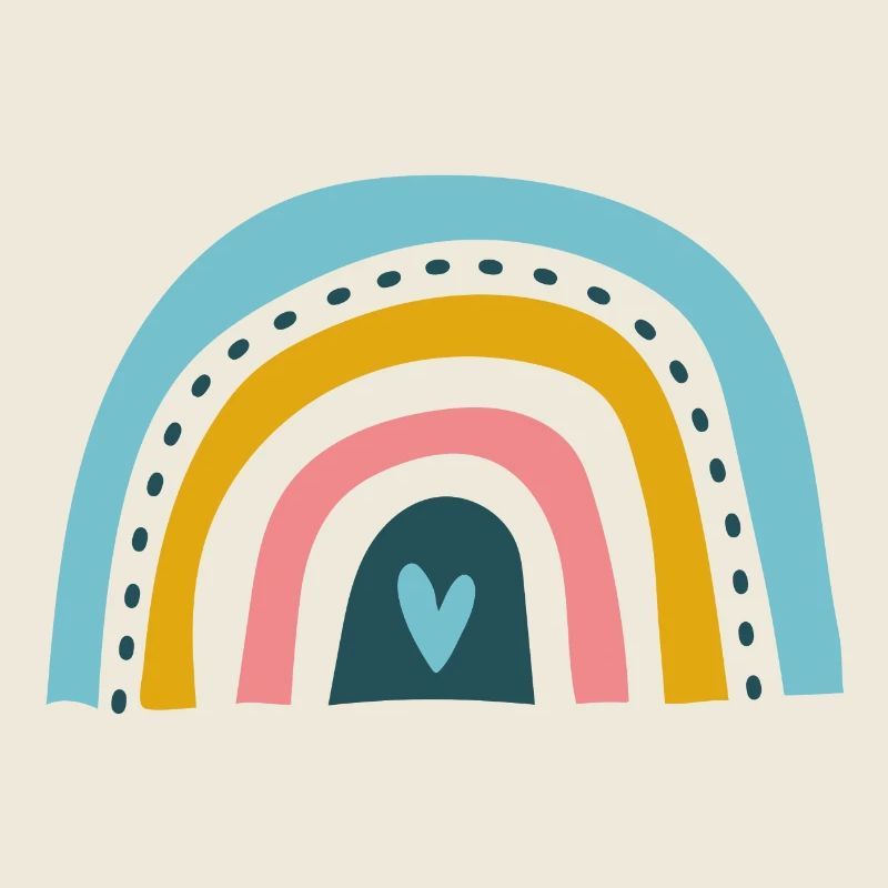 Regenbogen mit Herz
