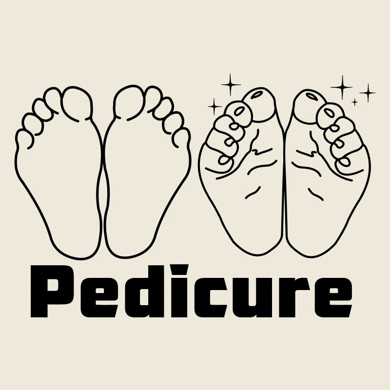 Pieds avec texte Pédicure