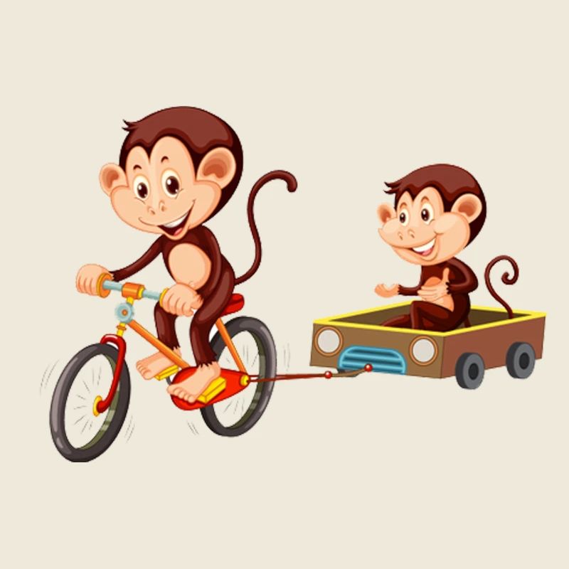 Singe mignon rigolo