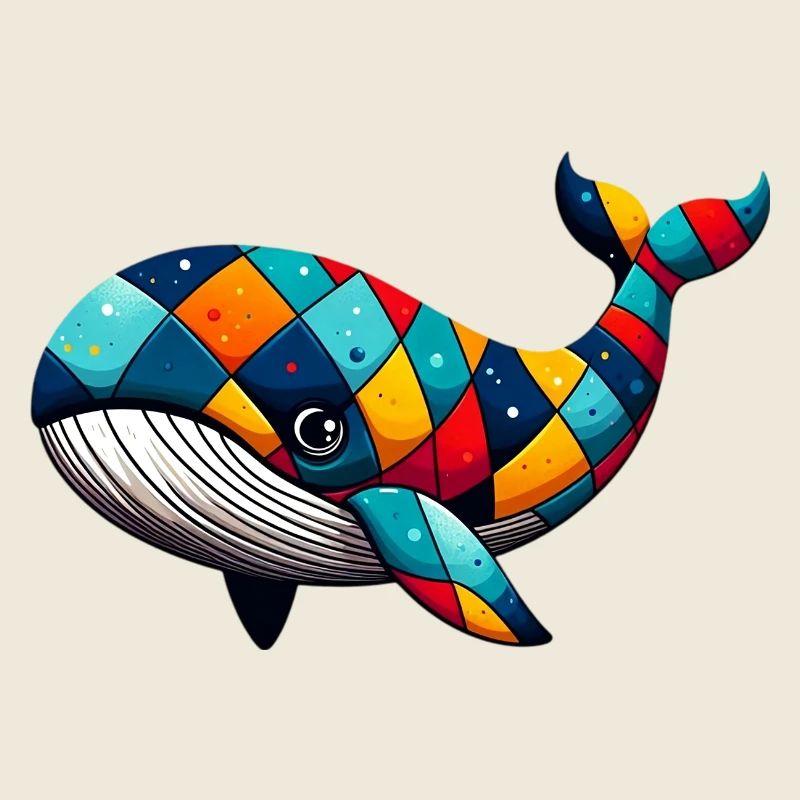 Harlequin whale