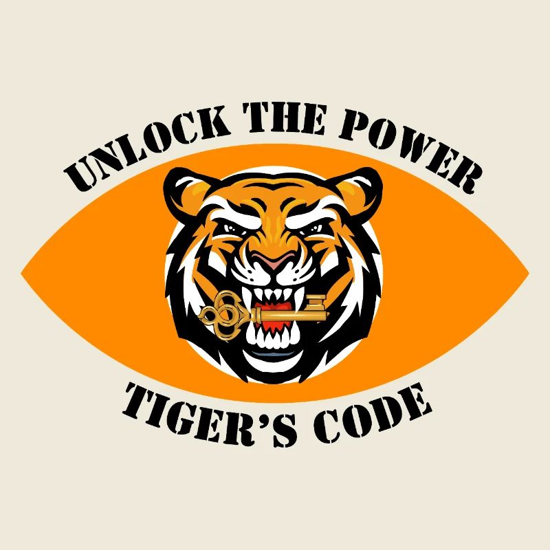 Dynamisches Tiger-Emblem-Design