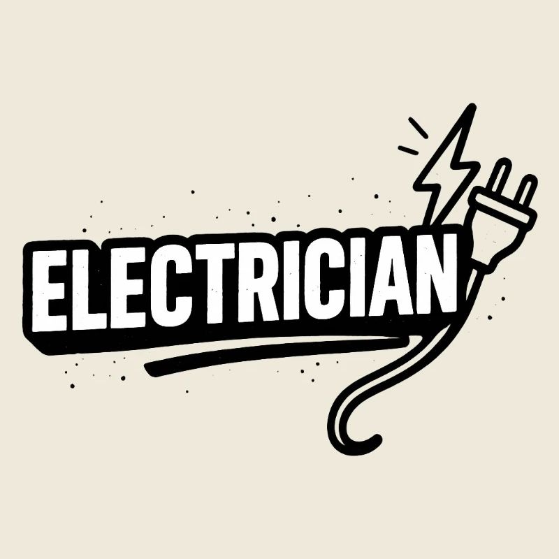 Flash de câble Motif d’Électricien