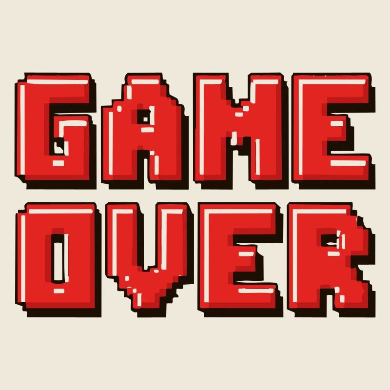 Pixel Game Over Retro-Banner