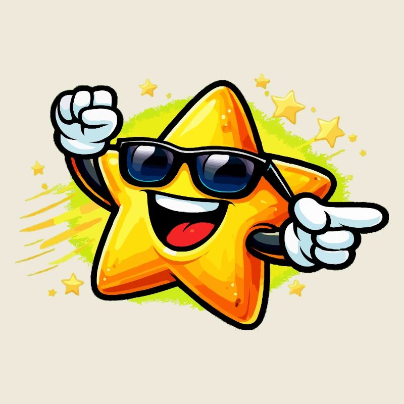 Sunny Star avec lunettes de soleil
