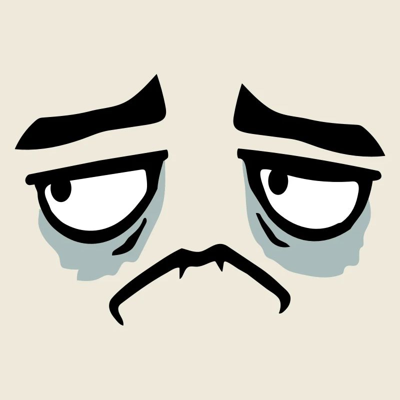 Grumpy sad disappointed face funny