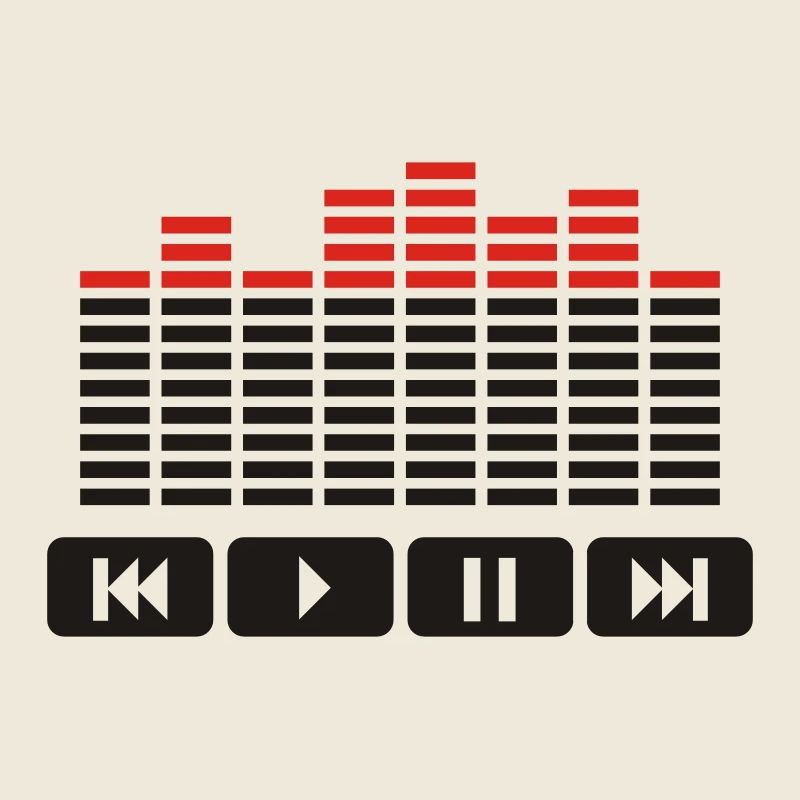 Equalizer audio player dj