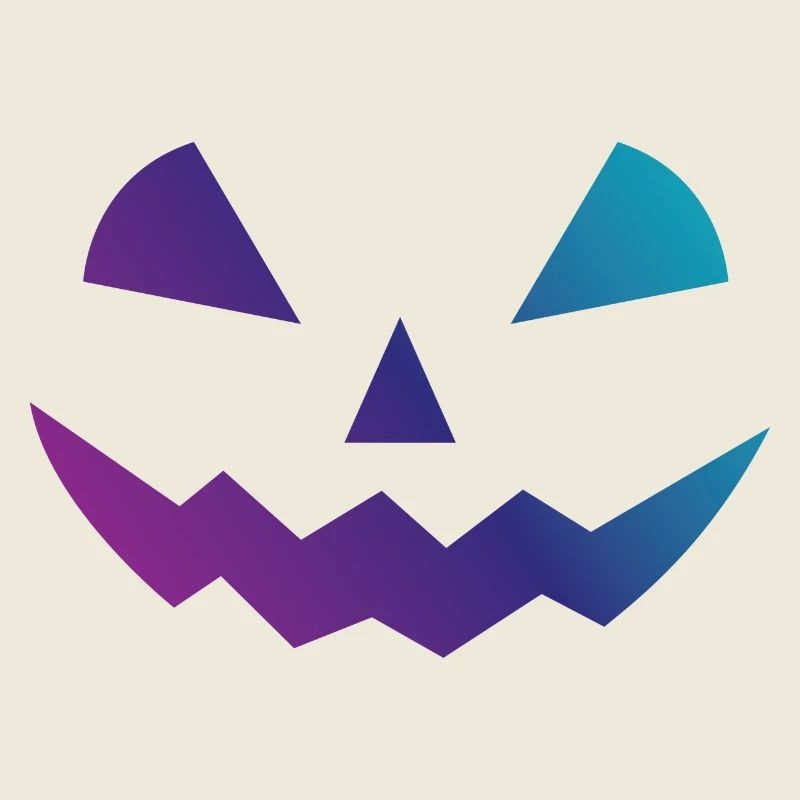 Déguisements de visage Halloween Pumpkin Design