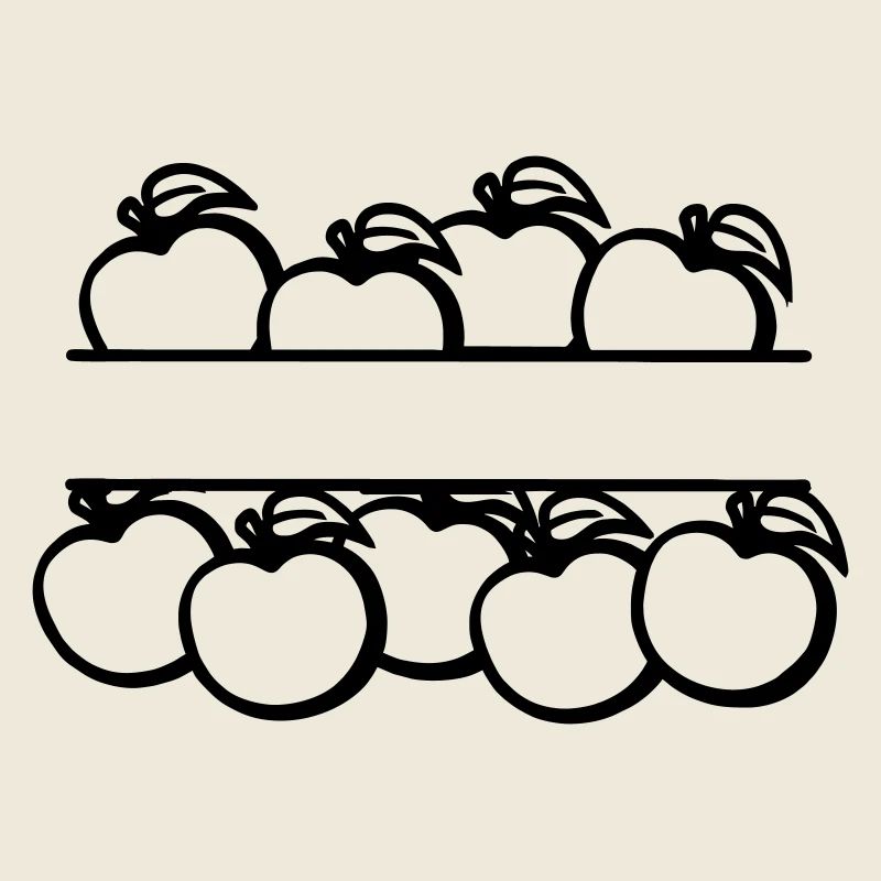 Bannière de pommes transparente