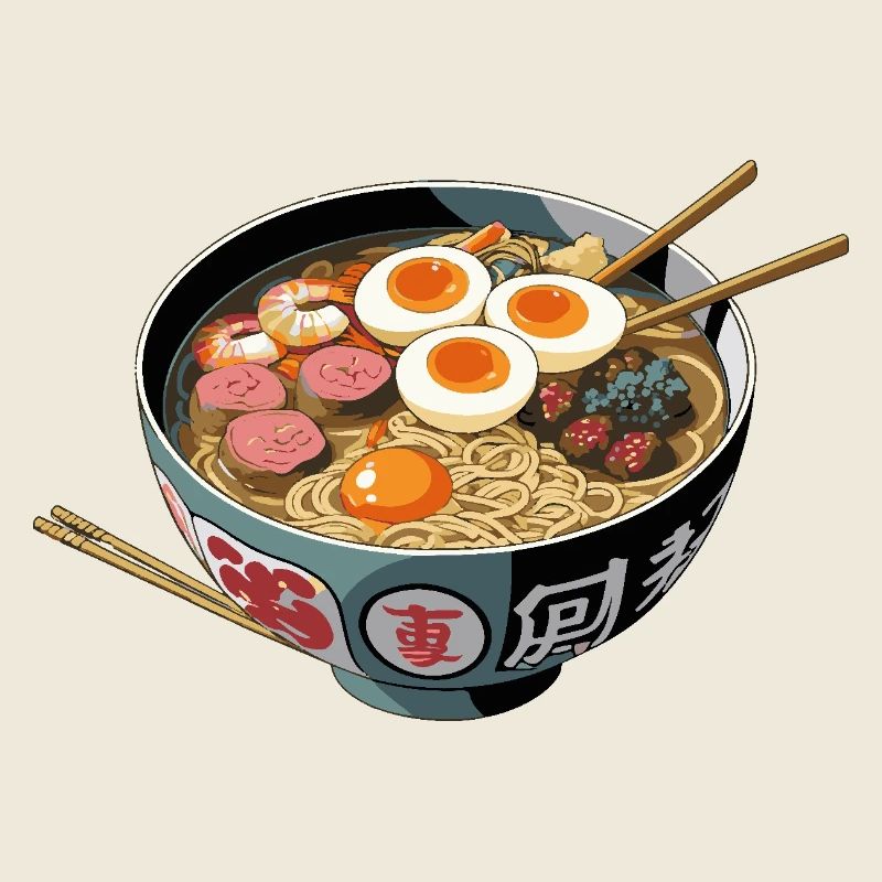 Ramen Bowl Kunstdruck