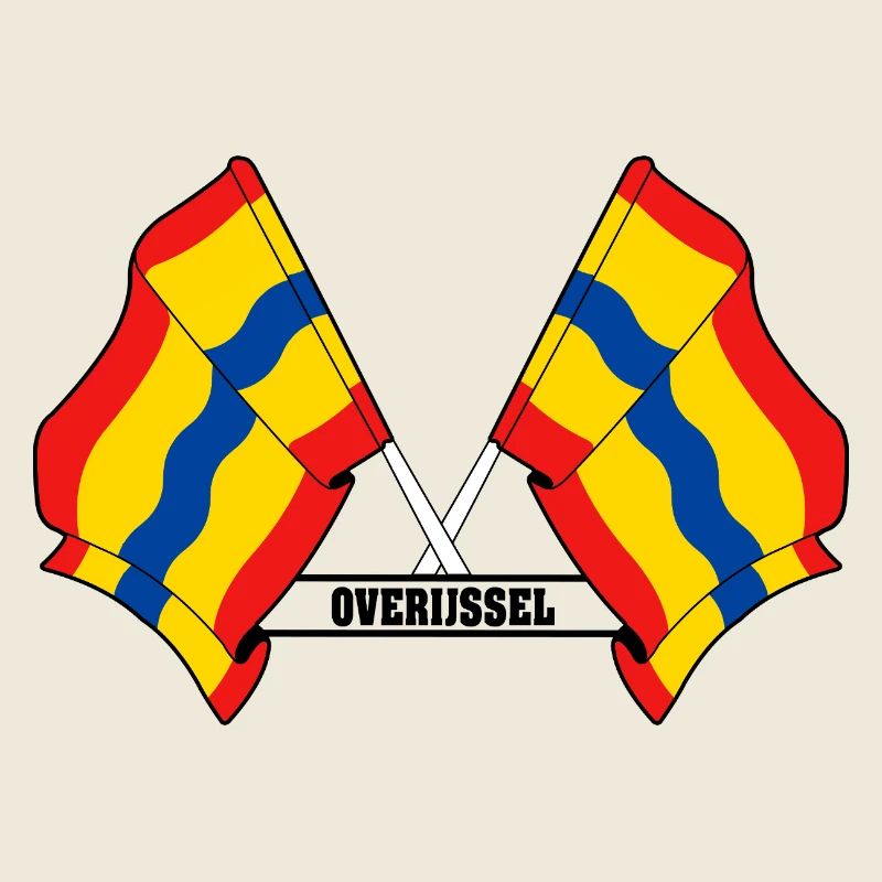 Texte à deux drapeaux OVERIJSSEL
