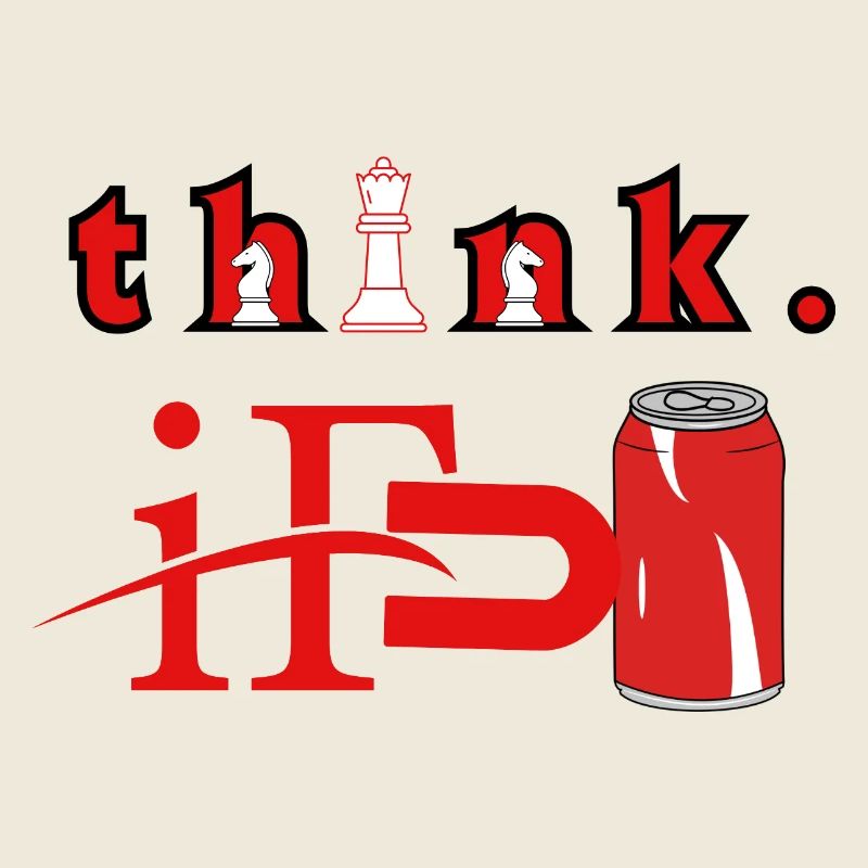 Think Chess Red Can Graphic