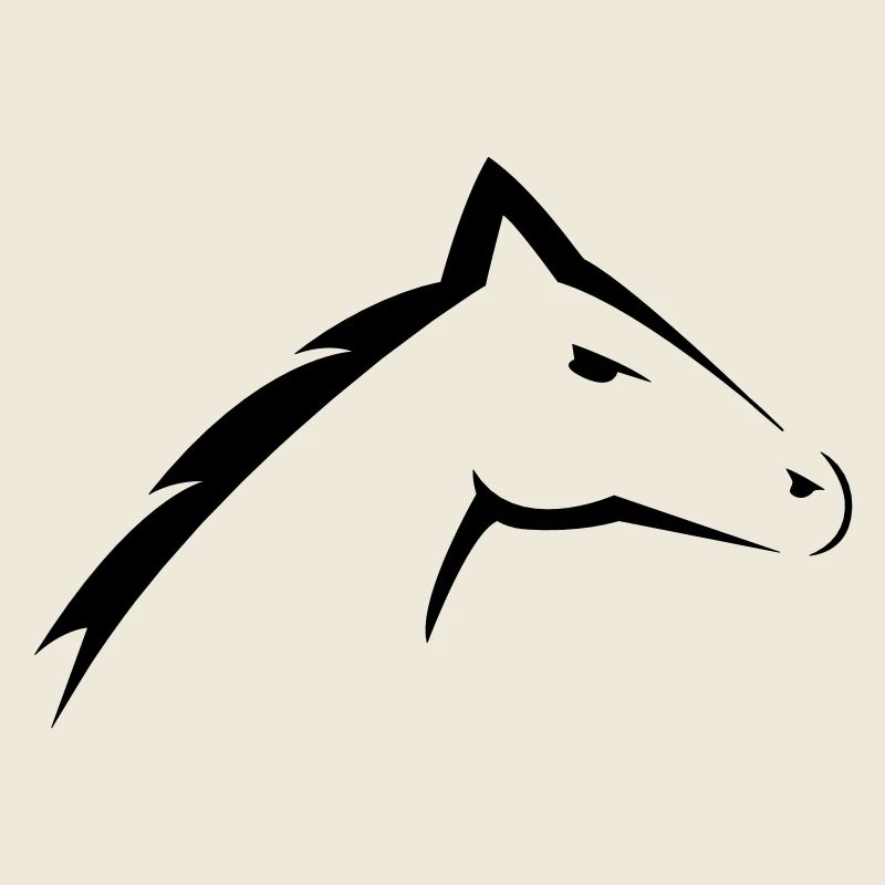Pferde Kopf | Horse Head Silhouette Design