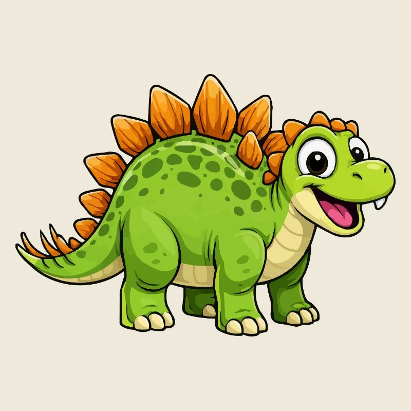Fröhlicher Dino Stegosaurus