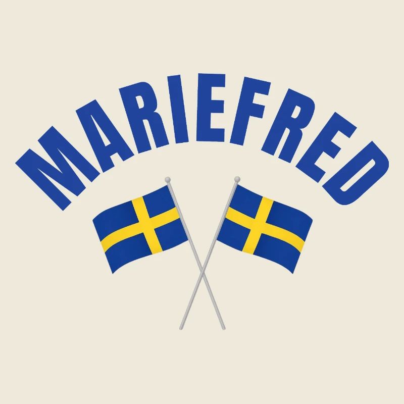 Drapeaux suédois de Mariefred