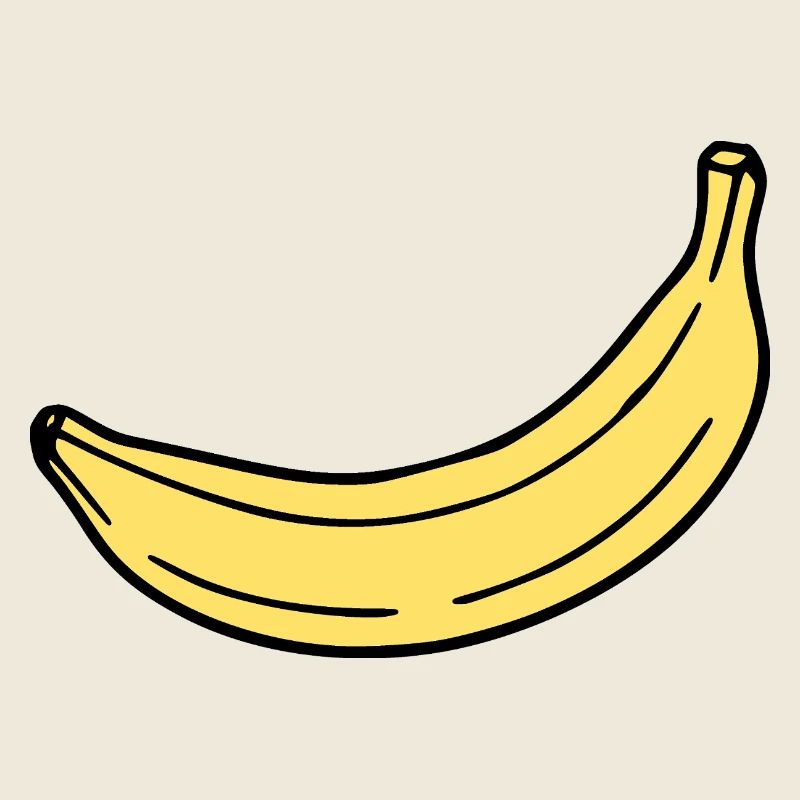 Banane minimal Geschenk minimalistisch 