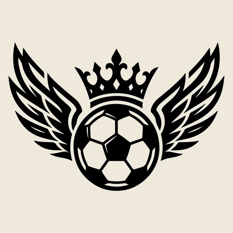Fussball Wappen Krone Symbol