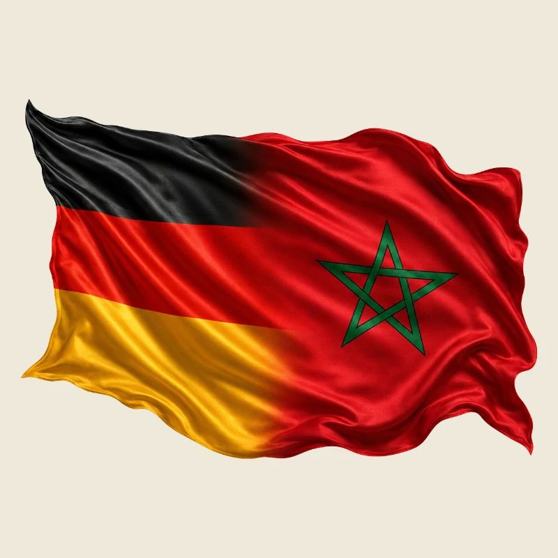 Drapeau Allemagne Maroc