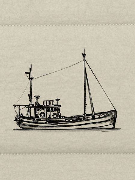 Fischkutter & Krabbenkutter - Illustration