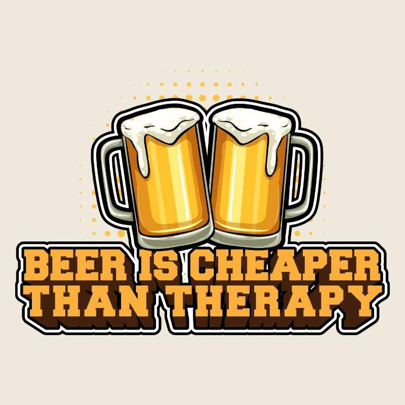 Bier ist billiger als eine Therapie