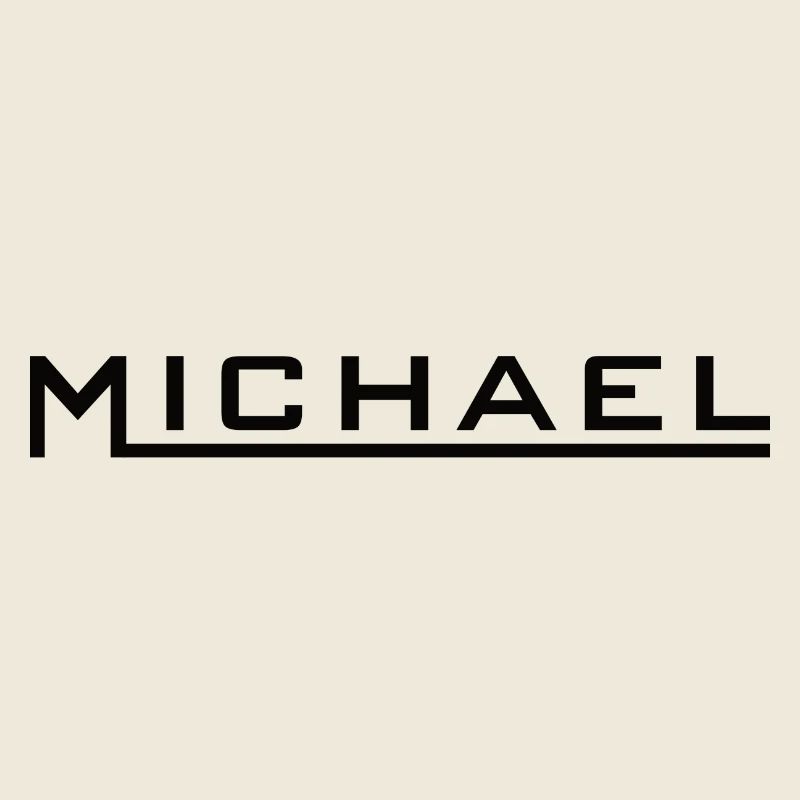 Michael Name Design schwarz