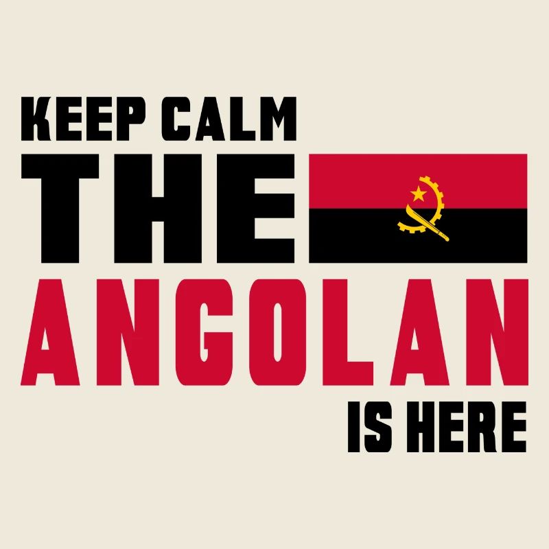 Keep Calm Angola Flaggen Design