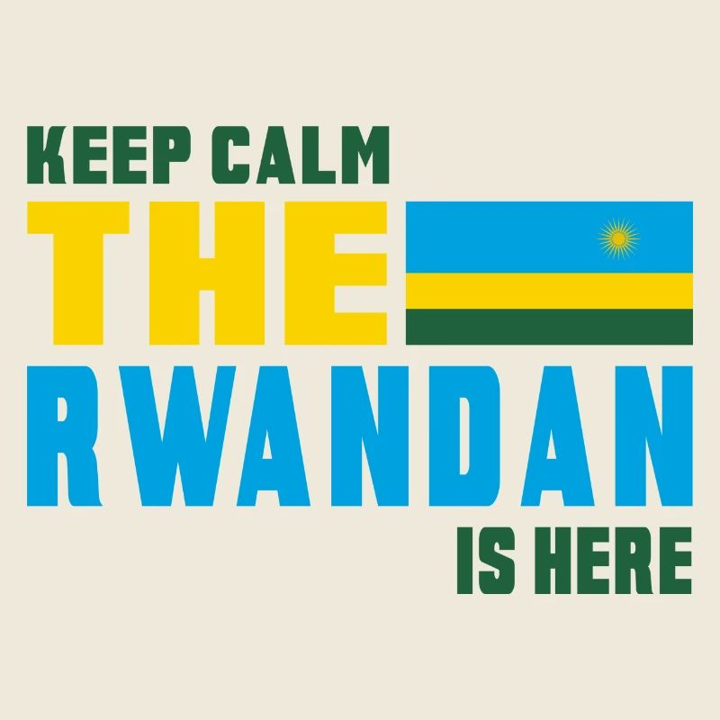 Keep Calm Ruanda Flaggen Design