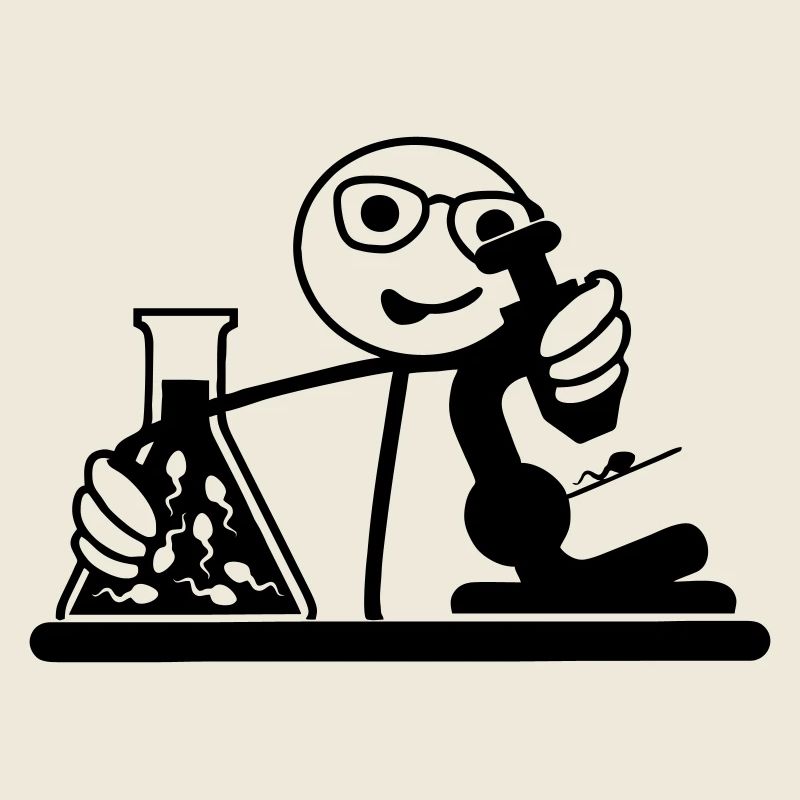 Un biologiste regarde une graine au microscope