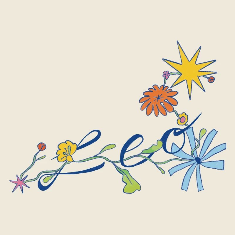 Leo – Kreative Sternzeichen-Illustration