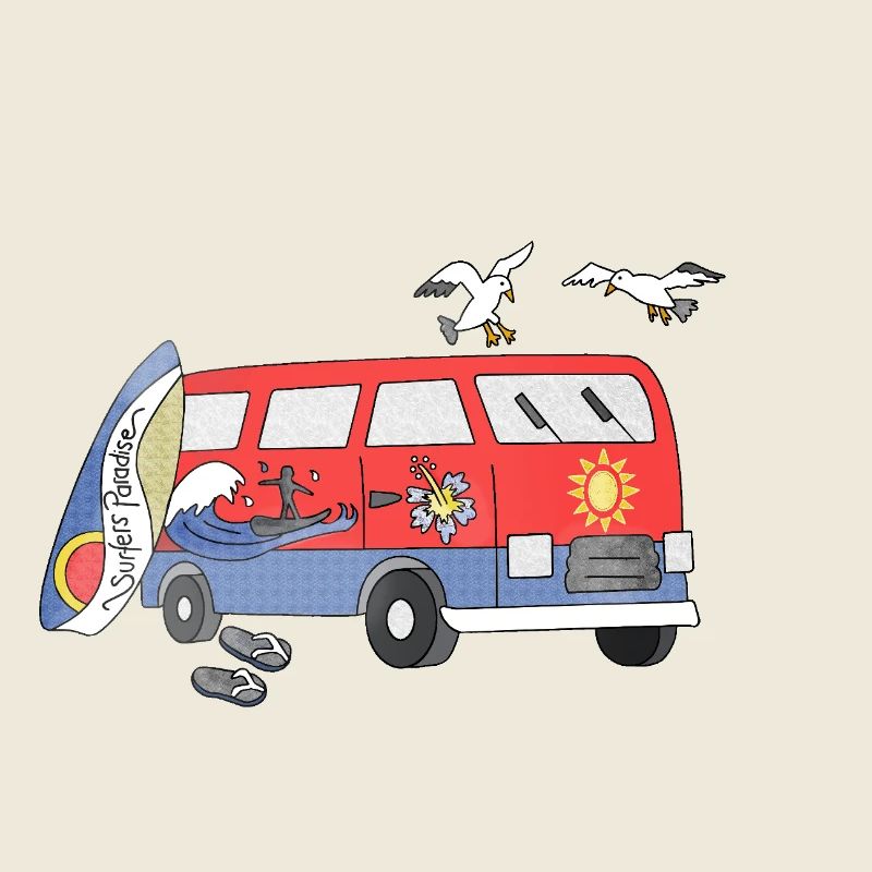 Surfez sur la marée Surf et camping-car