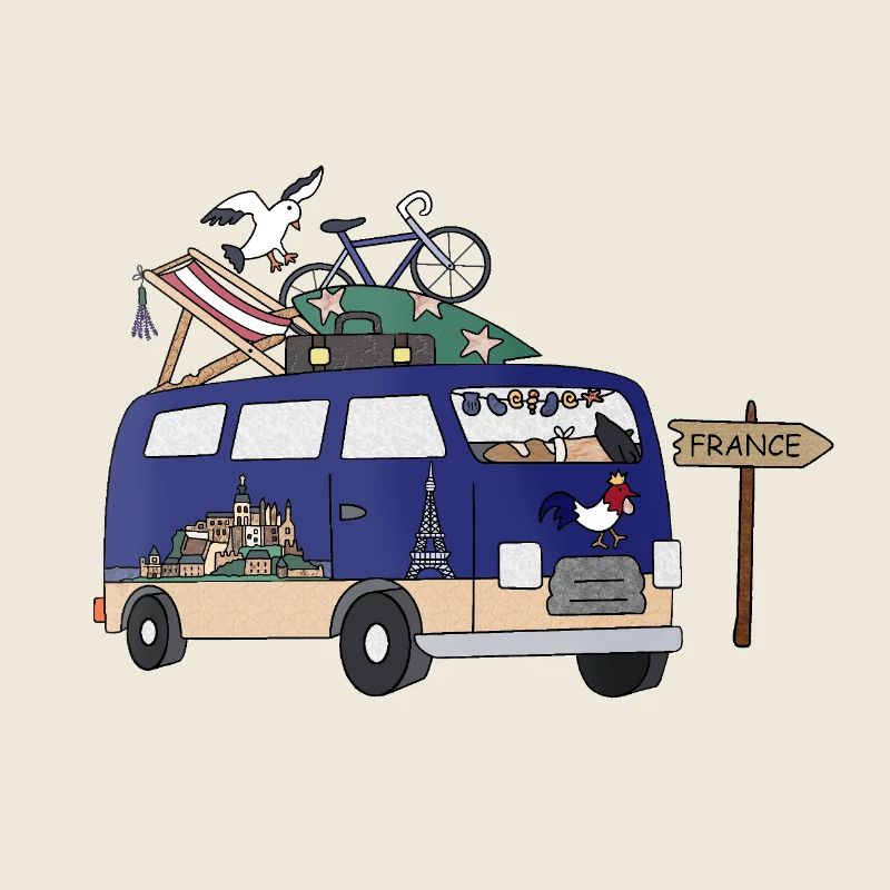 Tour de Camping Camper Frankreich