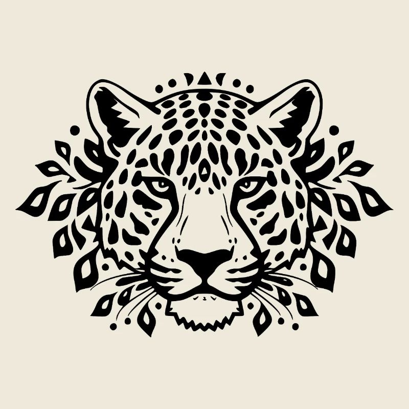Leopard schwarz schwarzer Leopard 