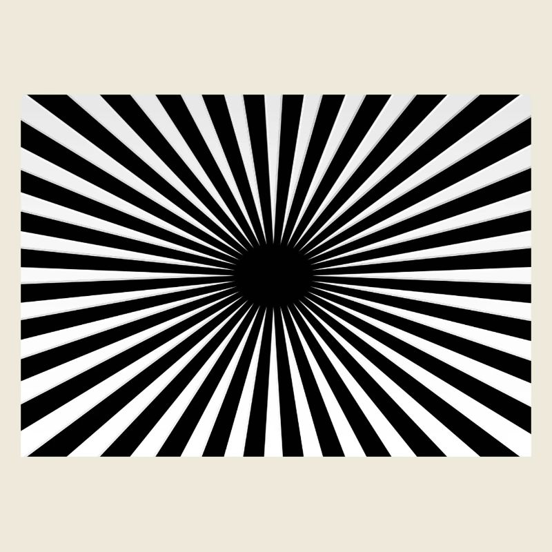 Hypnotic Centered Radial Rays