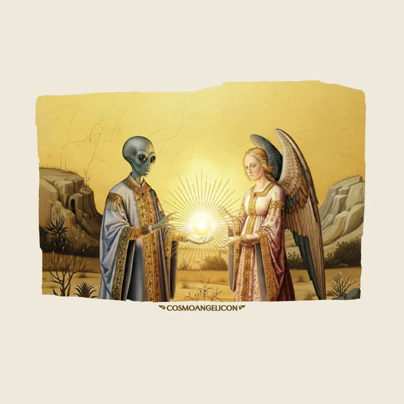 Alien & Angel Light Orb Encounter Medieval Sci-Fi