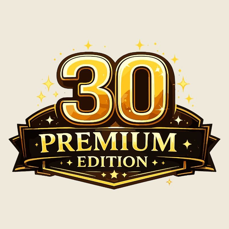 Gold 30 Premium Edition Badge