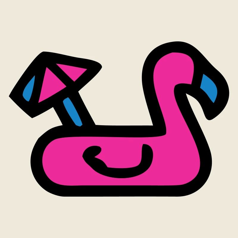 Flamingo Luftmatratze Retro
