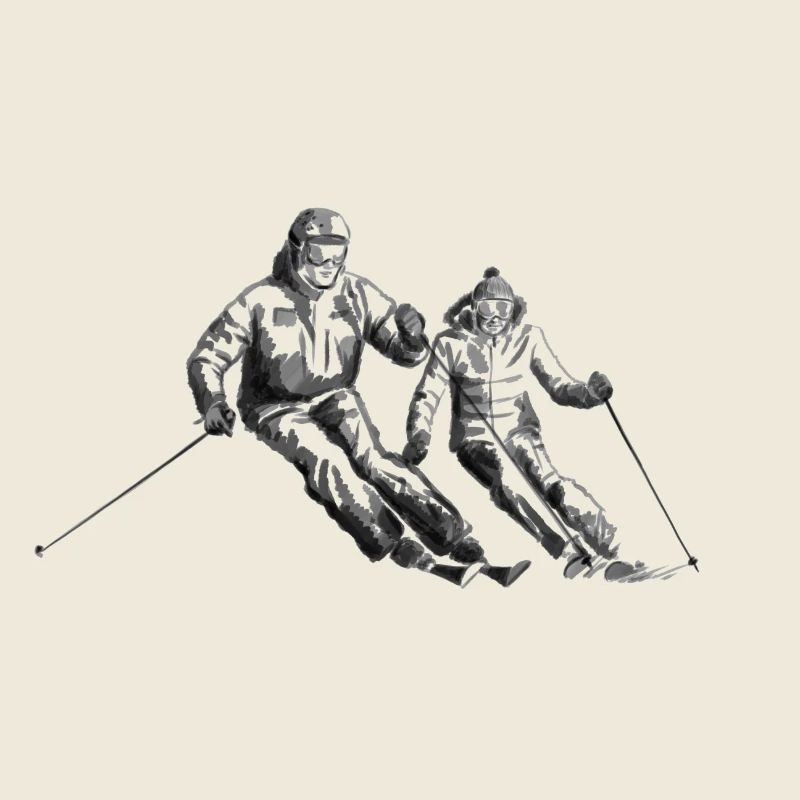 Ski Paar