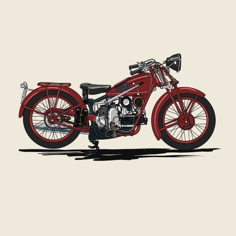 Retro motorcycle