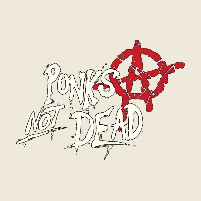 Punks Not Dead Anarcho Punk Logo