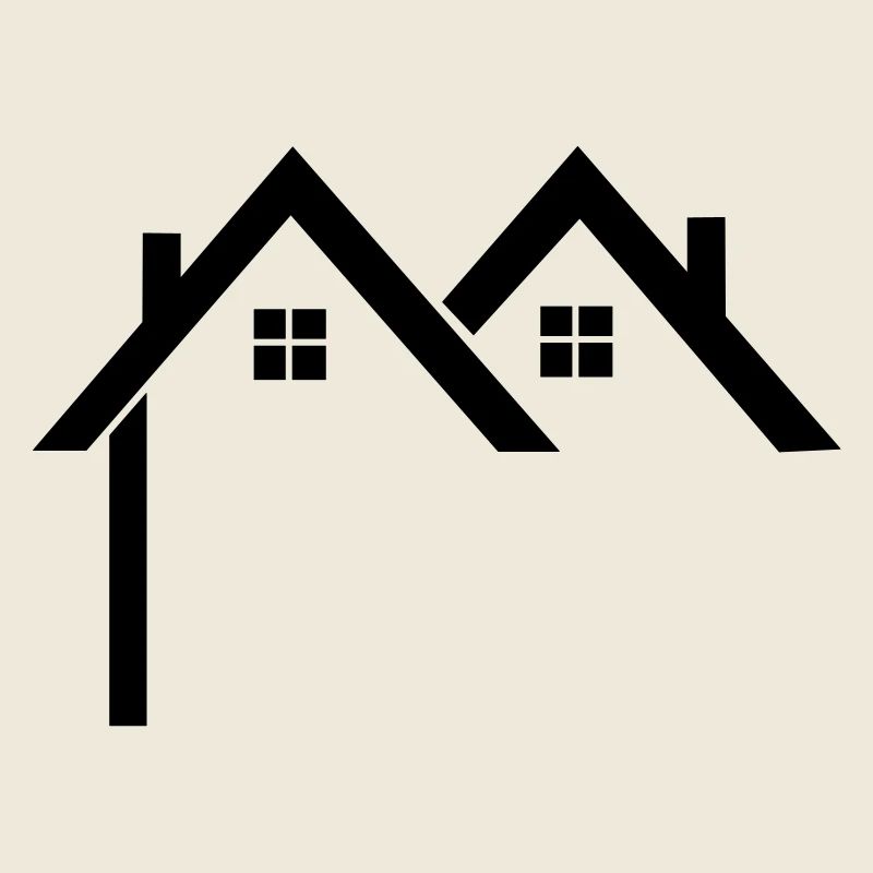 Wohngebiet Logo Häuser
