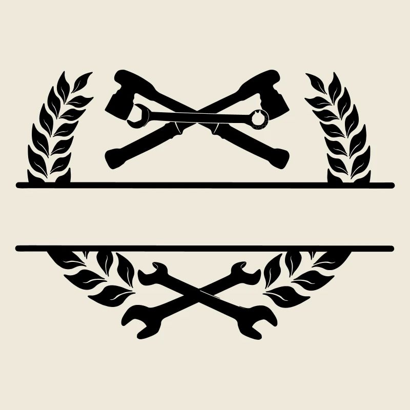 Garage avec logo de mécanicien