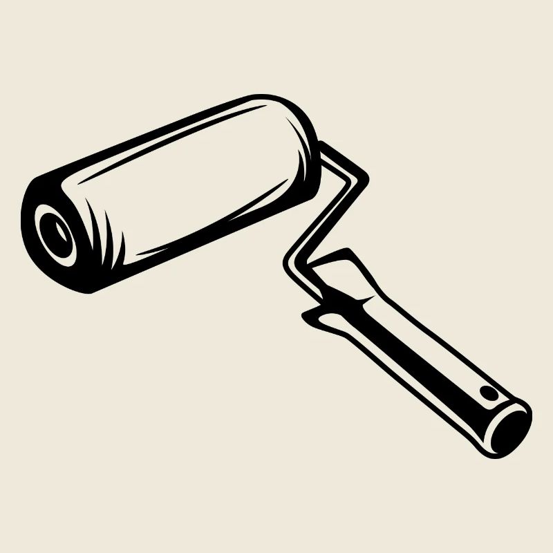 Dessin au rouleau du peintre