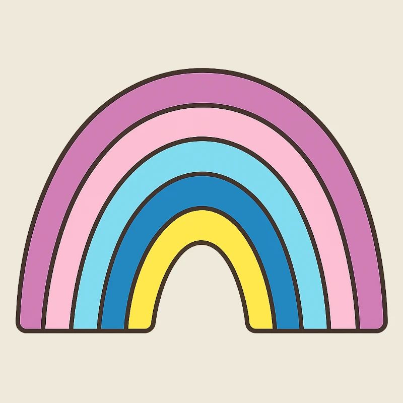 Pastell Regenbogen Design