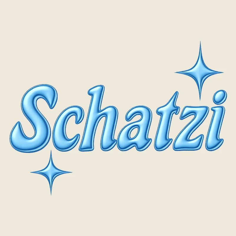 schatzi / Design Y2K / bleu