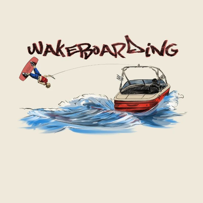 Wakeboarding Action Motiv