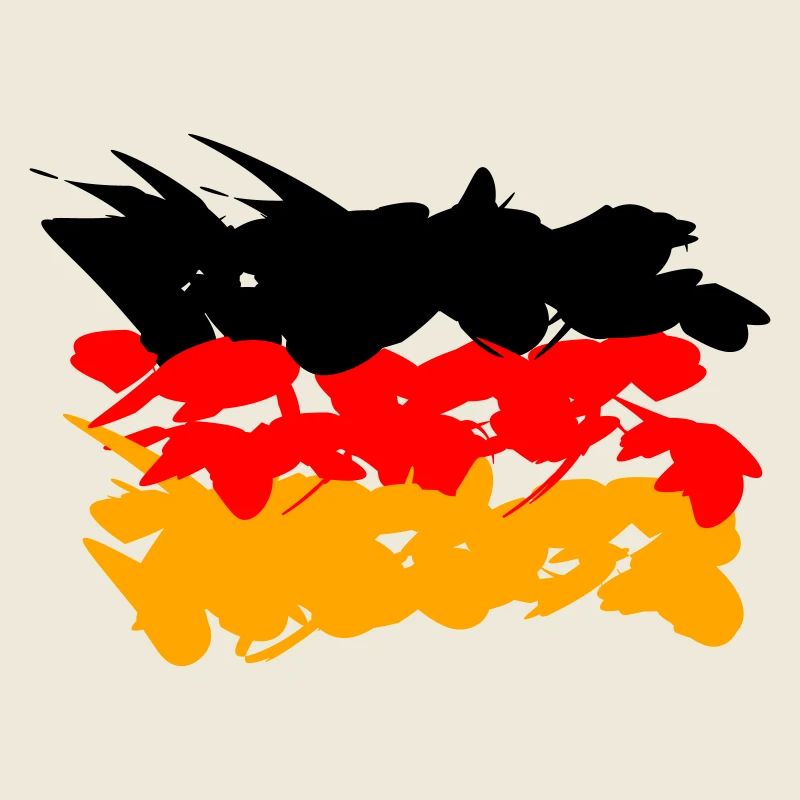 Germany Flag Graffiti Design