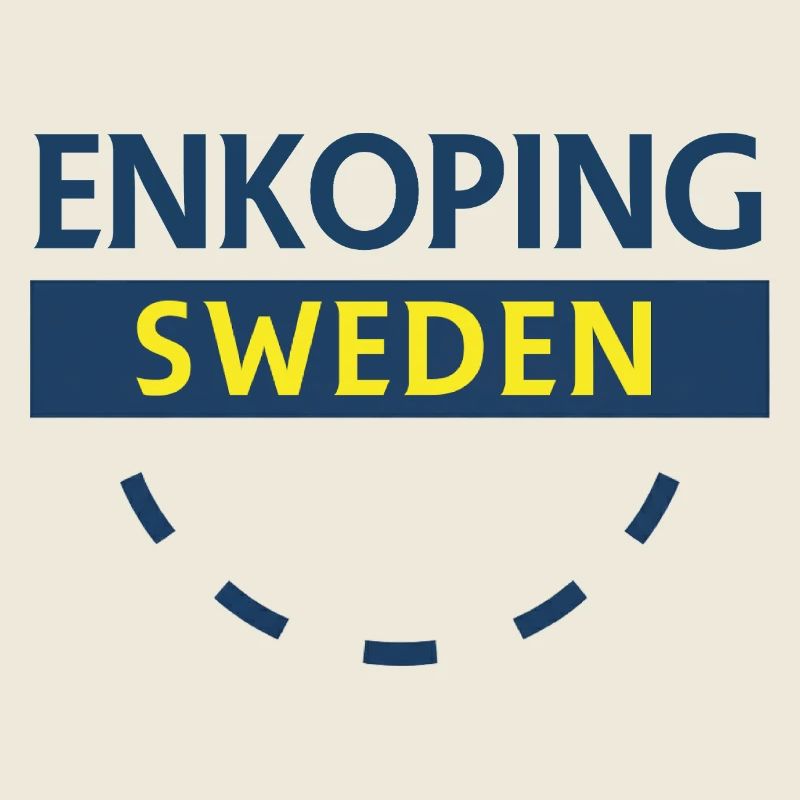 Enköping Suède Panneau de la ville