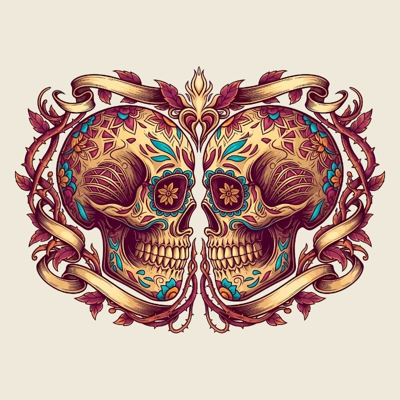 Original Dia de los Muertos Schädel Geschenk