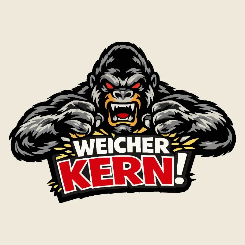 Weicher Kern - Böser Gorilla Spruch