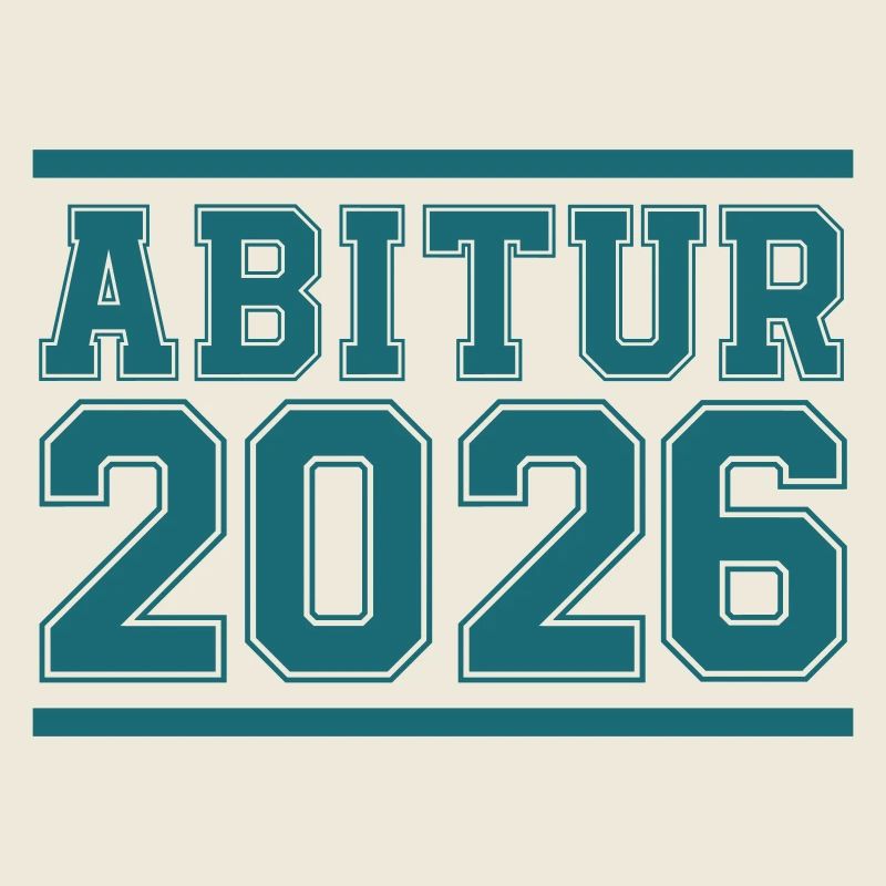 Abitur 2026 Blockschrift Logo