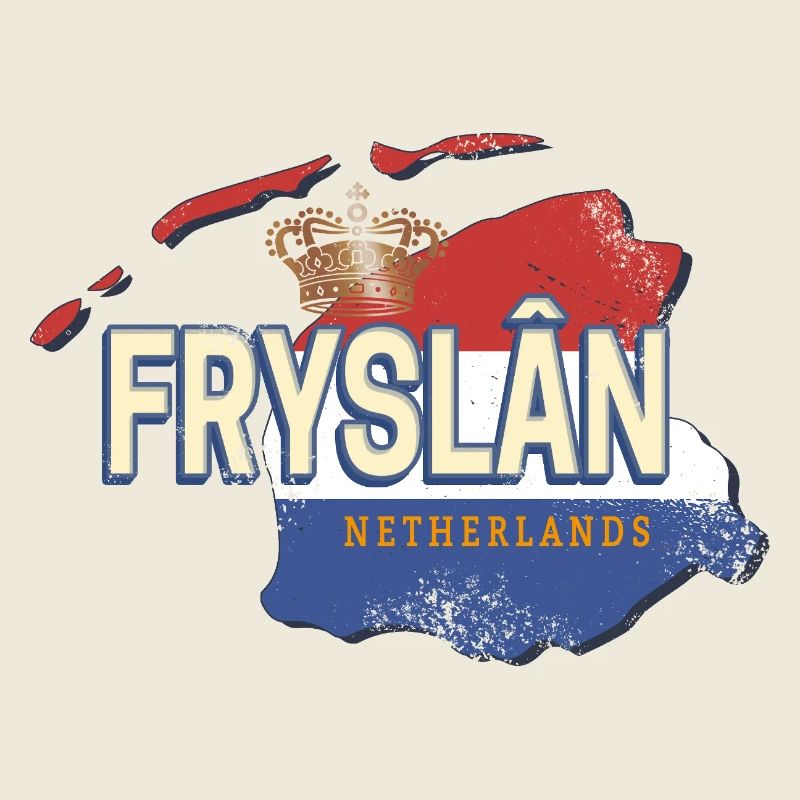 Friesland Netherlands Map Holland Sovenir